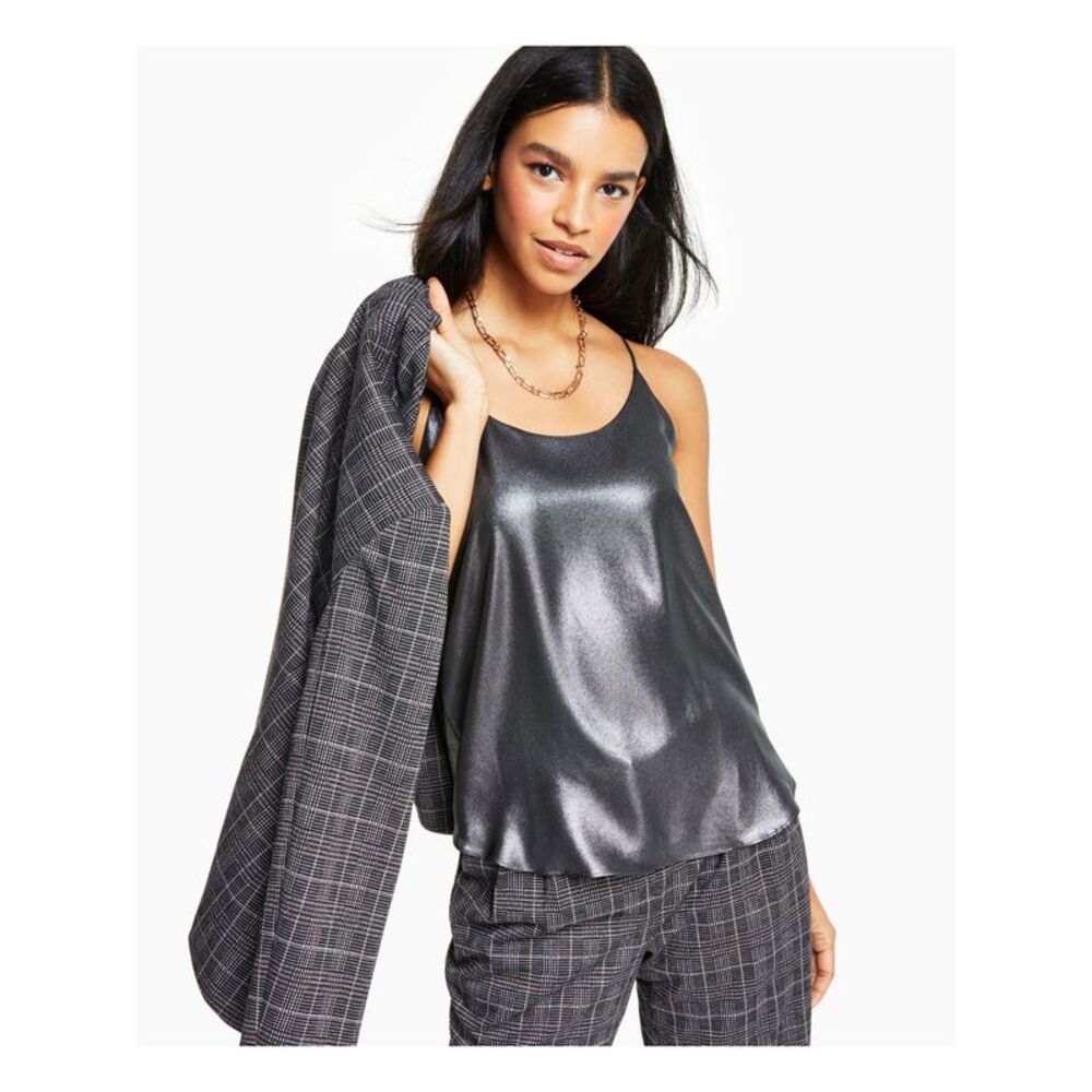 BAR III Gray Spaghetti Strap Cami Top XXS